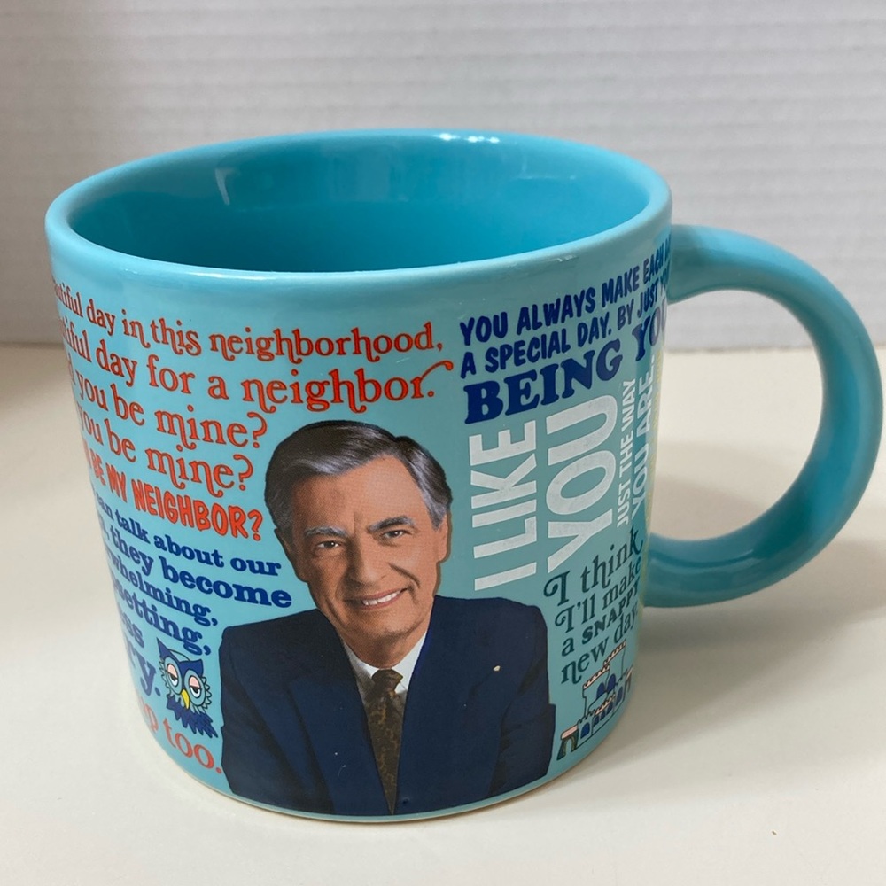 Mister Rogers Neighborhood Mug Cup Changes From Jacket to Sweater Inspirational